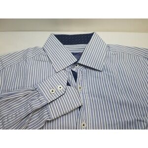 English Laundry Long Sleeve Button Up Shirt Mens Size 16 34/35 Christopher Wicks
